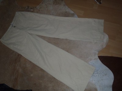 His Jeans Women's Pants Beige Size M Straight Leg Second Hand Look!!
