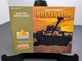 1990 Nintendo GARRY KITCHEN'S BATTLE TANK, NES-9B-USA, Absolute, w/ Box & Manual