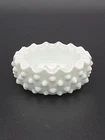 Vintage Fenton White Milk Glass Hobnail Ashtray Trinket Dish  3.5"W x 1⅜"T