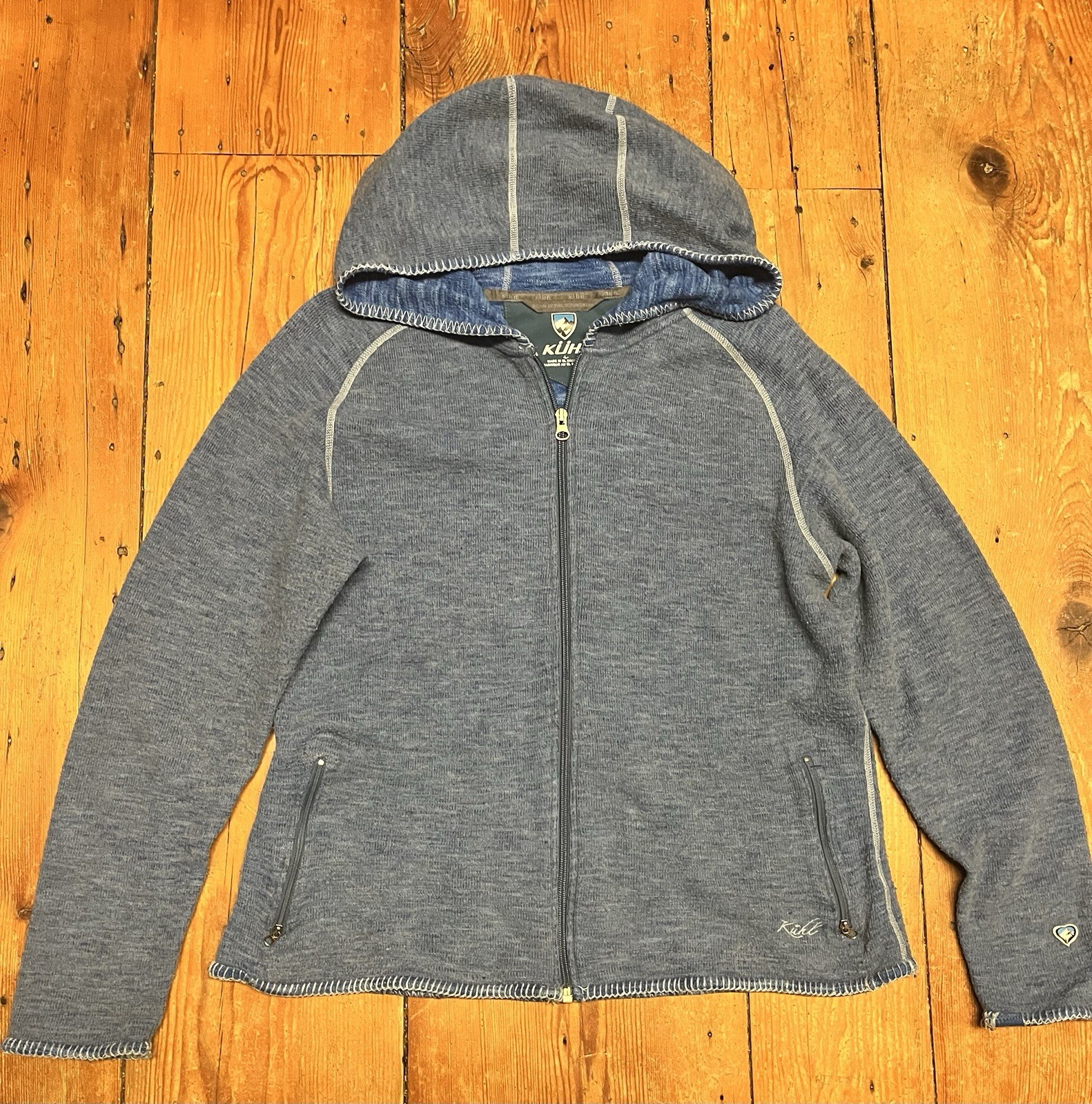 Kuhl Women’s Large Blue Lightweight Zip Hoodie