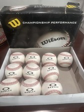 NEW RARE Oakley Logo Baseball Ball Wilson A1030 Full Grain Leather Cover 1 BALL