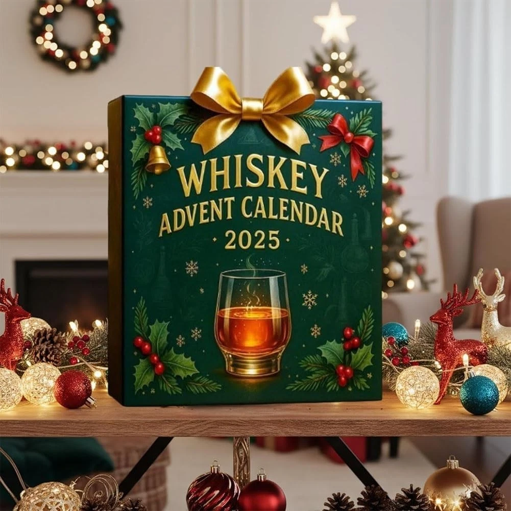 2025 Whiskey Advent Calendar: 24 Days Without Repetition, 2D Christmas Decor US