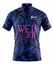 Custom Name Hammer Web MB Bowling Jersey Shirt Gifts Size S-5XL