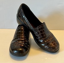 Clarks Bendable Metallic Brown Loafers Womens Sz 8M