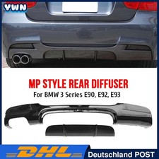 2 Rohr Hochglänz Sport Heck Diffusor Mopf Diffusor für BMW 3er E92 E93 M-Paket