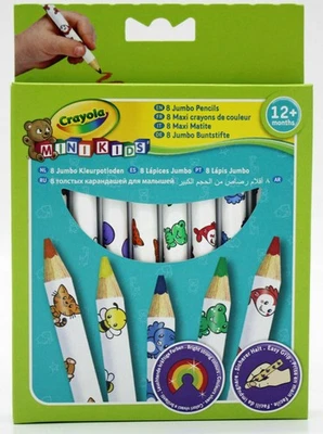 Crayola Mini Kids Buntstifte groß 8 Jumbo Buntstifte ab 12 Monate
