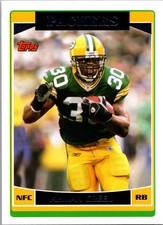 2006 Topps Football Ahman Green Green Bay Packers Base Card #269