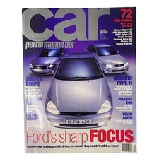 Car Magazine UK October 1998 Ford Focus, Audi TT Coupe, Accord Peugeot 206