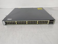 Cisco Catalyst WS-C3750E-48PD-SF 48x GbE 2 10GE X2 Managed PoE Switch