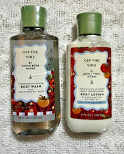 NEW Bath Body Works OFF THE VINE Body Wash Body Lotion Set 10 oz ea