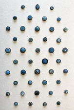BEAUTIFUL CARD OF 43 DIFFERENT ANTIQUE WAISTCOAT BUTTONS