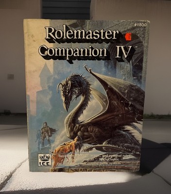 Rolemaster Companion IV 4 #1800 RPG Roleplaying I.C.E role master ICE
