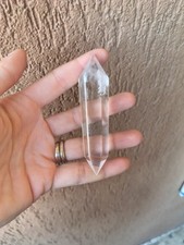 *** LIMPIDISSIMA PUNTA BITERMINATA DI VERO CRISTALLO DI ROCCA * QUARZO IALINO