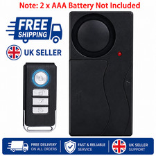 Loud Security Wireless Vibration w/ Remote Control Motorcycle Bike Alarm