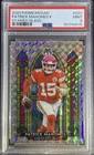 2020 Panini Mosaic Patrick Mahomes II Chiefs Stained Glass #SG1 Prizm PSA 9