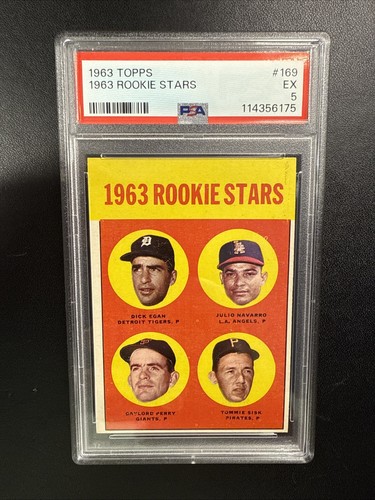 1963 Dick Egan / Julio Navarro / Gaylord Perry / Tommie Sisk #169