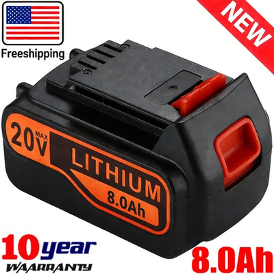 #ad For BLACKDECKER 20V 20Volt MAX 8.0Ah Lithium Ion Battery LB2X4020 LBX20 LBXR20 $19.49