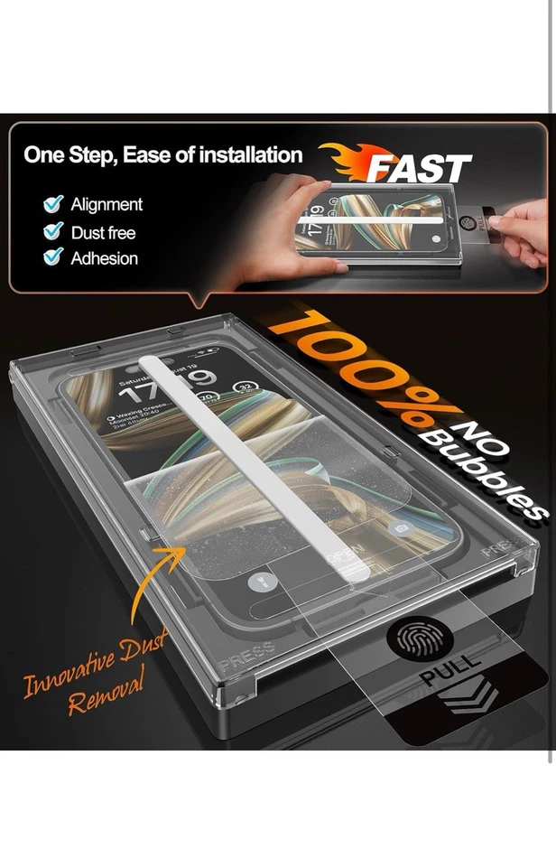 -4 Pack for Iphone 16 Pro Max Privacy Screen Protector[6.9"] 9H+ Hardness 12FT M - Image 2 of 4