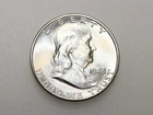 1948-D 50C FRANKLIN SILVER HALF DOLLAR GEM BU