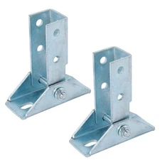 4 Pcs Adjustable Brace Fitting, Solar Panel Bracket Base, 8 Hole Wing, 180 De...