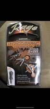 Rage Hypodermic Crossbow 2 Blade 100 Grain Broadheads With Practice Point