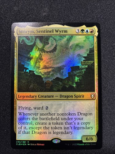 MTG - Miirym, Sentinel Wyrm Commander Legends: Battle for Baldur's Gate FOIL