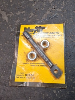 Trip Spring Eyebolts Snow Plow Trip Spring Eye Bolts - 4-Pack With Nuts & Washers For Meyer & Western Meyer Western Trip Spring Replacement Eyebolts 5/8-11 Thread