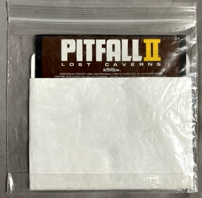 Pitfall II 5.25 inch diskette for Commodore-Arcade Game version Activision