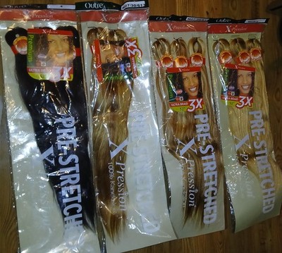 OutreX-PressionPremiumUltraBraid 3xPre Stretched 100% Kanekalon Read Description