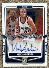 NICK ANDERSON AUTO 2024-25 Panini Donruss Optic Signature Series Magic legend 