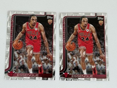 Lot of 2 2025-26 Topps Noa Essengue Season Tip Off Parallel #212 RC ChicagoBulls