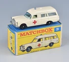 Matchbox Lesney 1-75 Series MB3c Mercedes-Benz Binz Ambulance *NMIB*