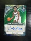 Cam Ward Mini Green Diamond Auto /99- 2025/26 Topps Bowman U Best