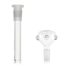 4.5''  (insert 3.2'') Downstem with 14mm Male Round Bowl