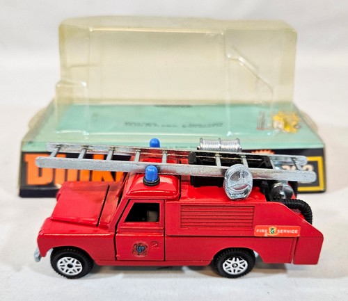 Vintage Original Dinky 282, Land Rover Fire Appliance, 1973, Boxed, Collectable - Picture 2 of 15