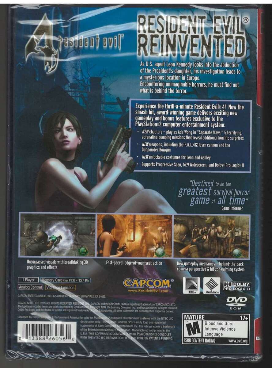 Resident Evil 4 (Greatest Hits) PS2 (Brand New Factory Sealed US Version)  Playst