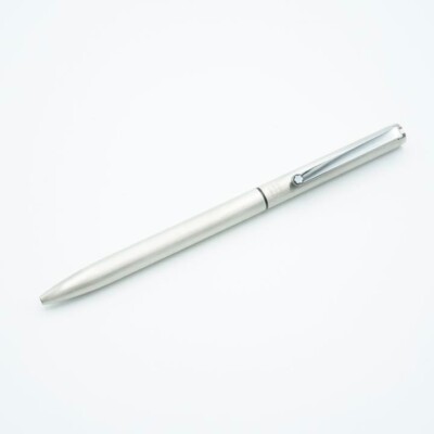 Montblanc 2 Colors Ballpoint Pen Slim Line Stainless Steel
