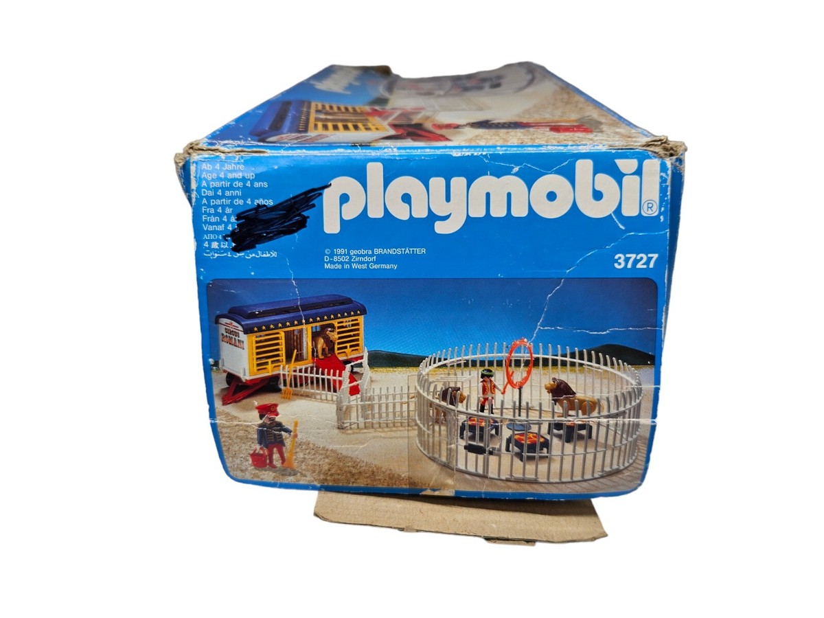 Vintage Playmobil 3727 Lion Tamers Romani Circus Trailer
