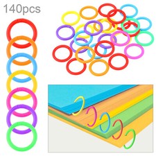 140pcs 20mm Plastic Binder Rings for Cards / Document Stack / Office Use