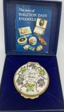 HALCYON DAYS Mother's Day 1984 ENAMEL TRINKET PILL BOX Booklet Presentation Box