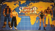 Super Street Fighter II The New Challengers - Big Blue Arcade Marquee -27"x15.5"