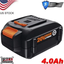 For WORX WA3578 20V MAX 4.0Ah Lithium WA3520 Rechargeable Battery Cordless WG160