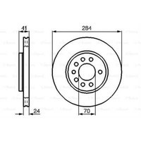Bosch 2X Bremsscheibe Vorne 284 BelüFtet InnenbelüFtet FüR Saab 900 Ii