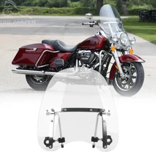For Harley Softail Sportster Road King 7/8" 1" Handlebar Windshield Windscreen