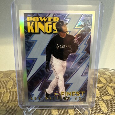 Ken Griffey Jr 2022 Topps Finest Flashbacks Power Kings Refractor Insert PK-2