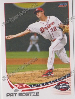 2017 Greenville Drive Pat Goetze RC Rookie Boston Red Sox