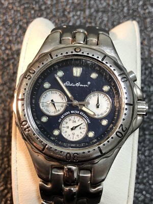 Vintage Eddie Bauer Men's Watch WR50M Rotating Bezel Backlight