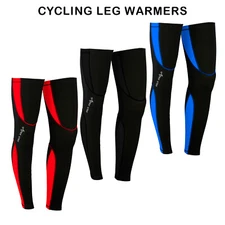 Mens Cycling Leg Warmers Winter Running Thermal Roubix Cycle Knee
