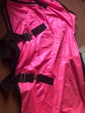 Fliegendecke Kreuzbegurtung, neonpink, 115cm