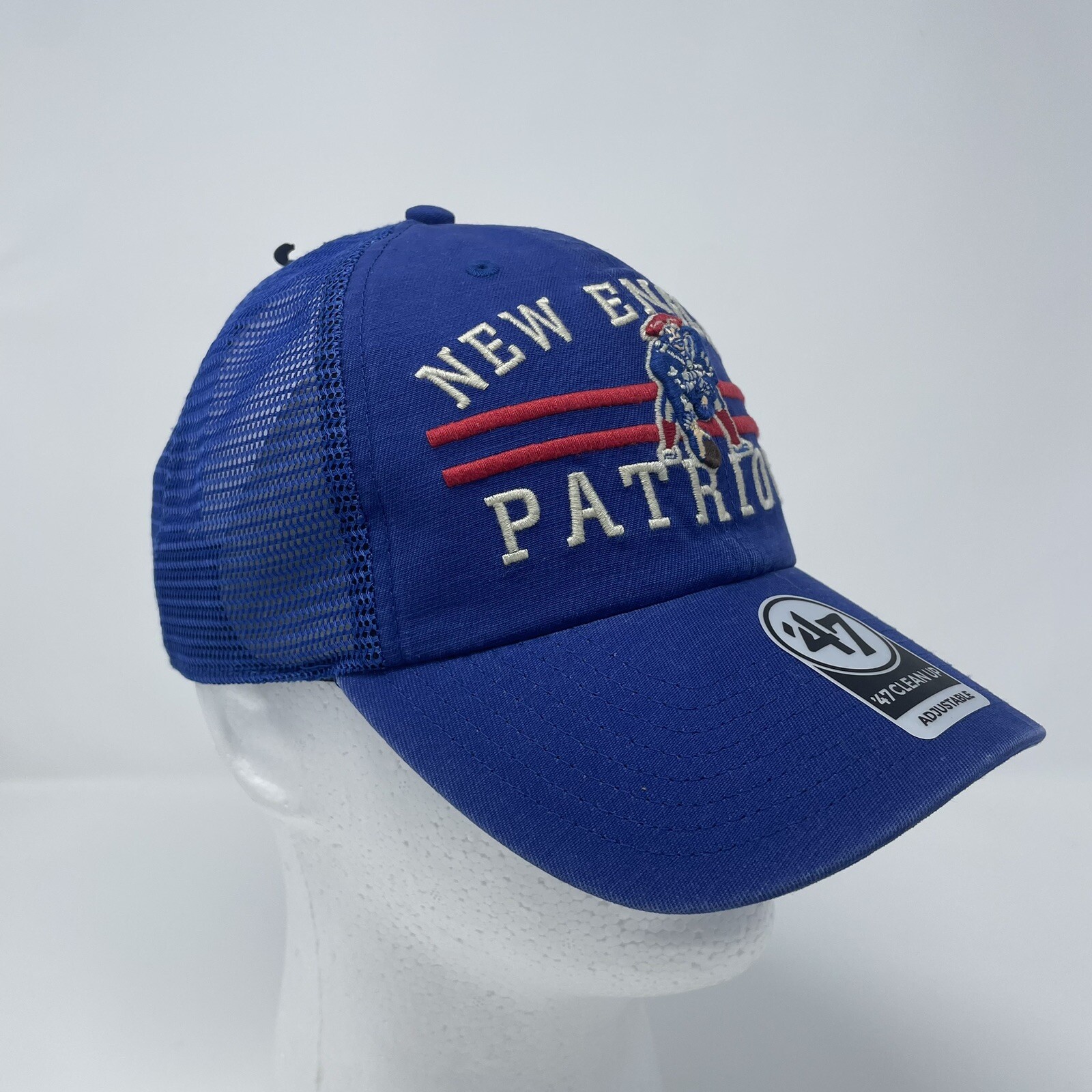 ‘47 Brand New England Patriots Clean Up Men's Blue Highpoint Adjustable Hat Falak Tayyeb